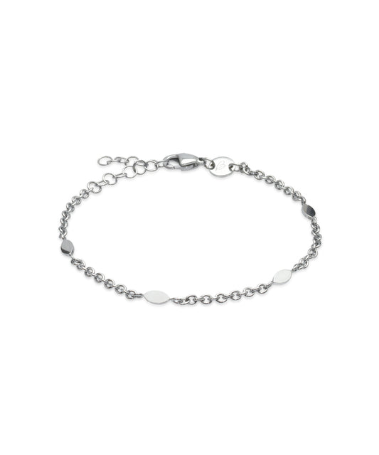 Silver Oval Link 3mm Bracelet