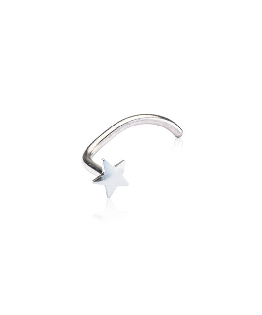 Silver Star Nose Stud