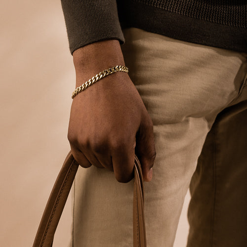 Gold Grand Curb 6.5mm Bracelet