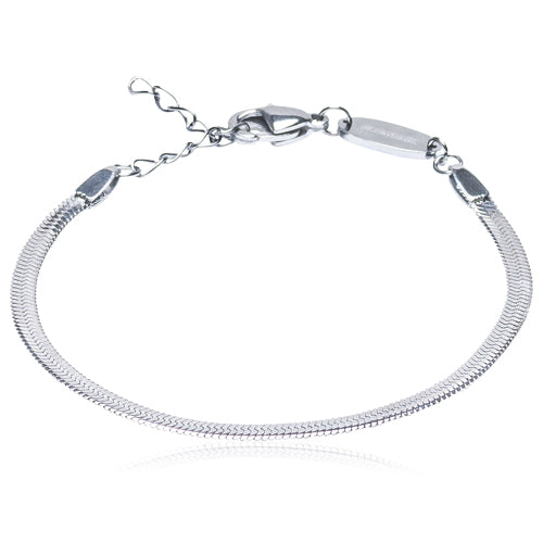 Silver Plain 2.5mm Bracelet