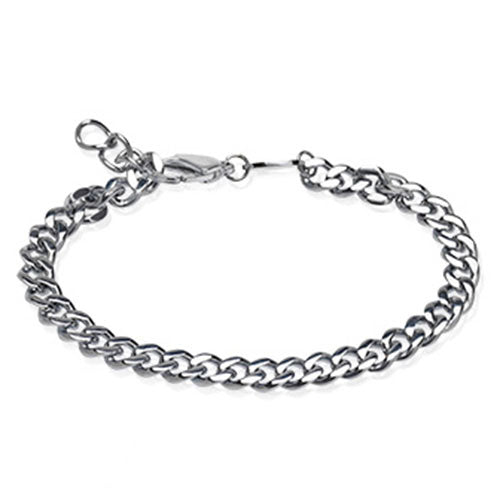 Silver Grand Curb 6.5mm Bracelet