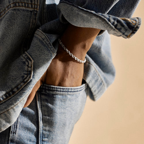 Silver Grand Twist 3.9mm Bracelet