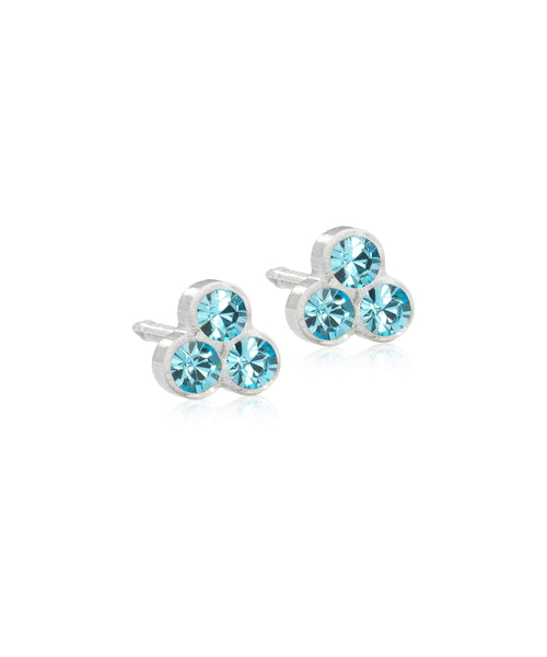 Clover 6mm Medical Plastic Earrings