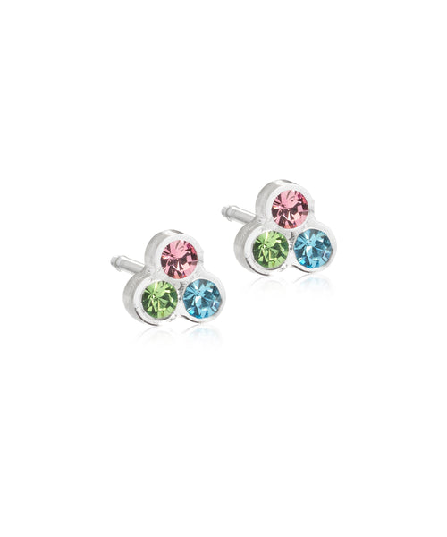 Clover 6mm Medical Plastic Earrings