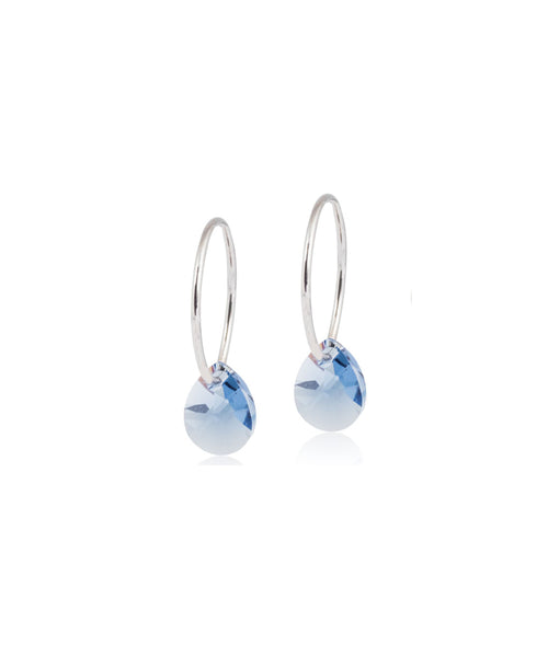 Silver Sleeper Drop 8mm Earrings