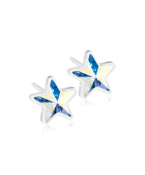 Star 6mm Medical Plastic Earrings