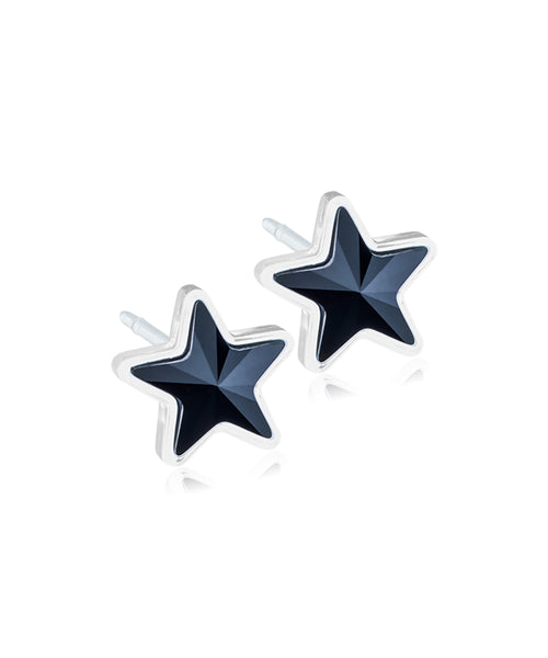 Star 6mm Medical Plastic Earrings