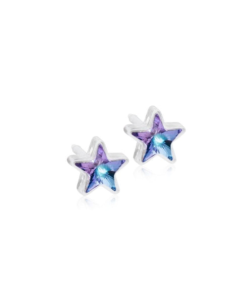 Star 6mm Medical Plastic Earrings