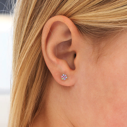 Blomdahl Hypoallegenic Medical Plastic Light Fantasy 5mm Kids Earrings
