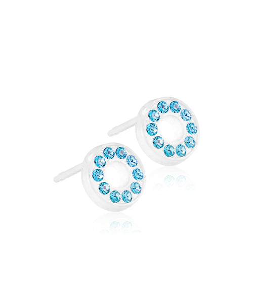 Brilliance Puck Hollow 8mm Medical Plastic Earrings