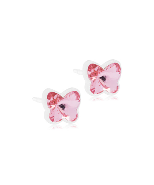 Baby Butterfly 5mm Medical Plastic Earrings