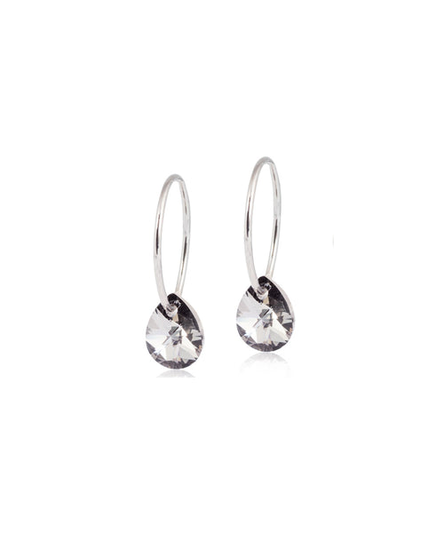 Silver Sleeper Drop 8mm Earrings