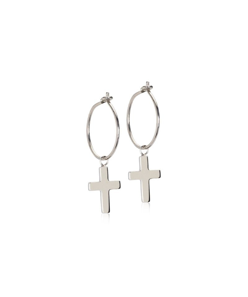 Silver Sleeper Pendant Cross 11mm