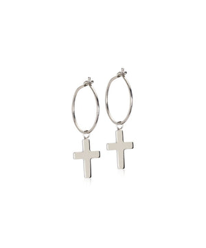 Silver Sleeper Pendant Cross 11mm