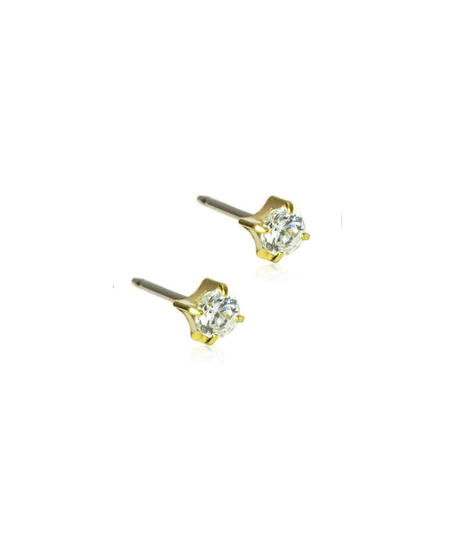 Gold Tiffany Earrings (3-9mm)