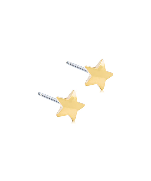 Gold Star Earrings (5-8mm)