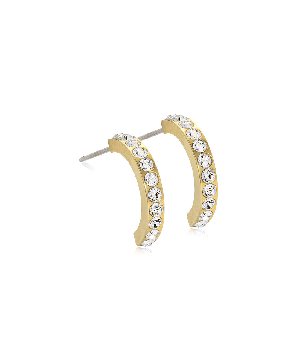 Gold Brilliance Crystal Curved (10-15mm)