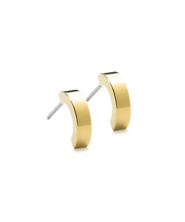 Gold Plain Curved (10-15mm)