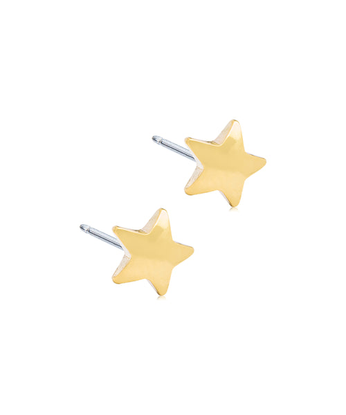 Gold Star Earrings (5-8mm)