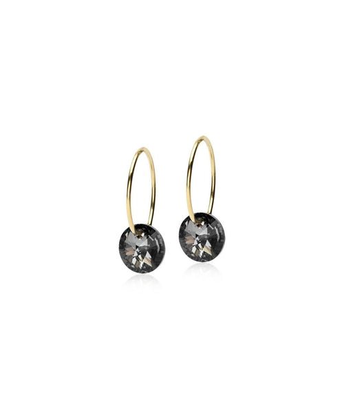 Gold Sleeper Round 10mm Earrings