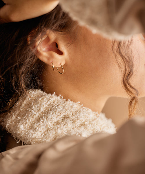 Gold Titanium Sleeper (12-14mm) Earr