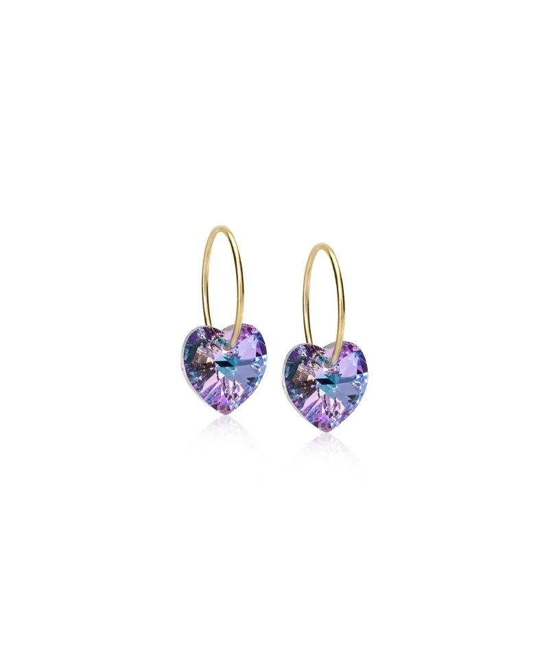 Gold Sleeper Heart 10mm