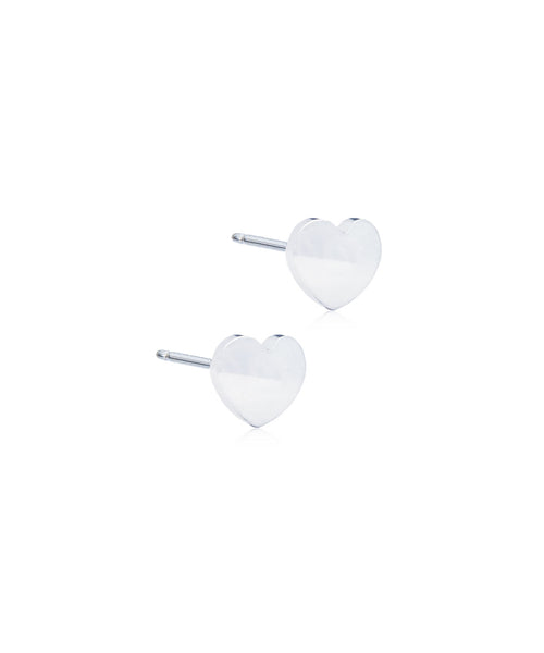 Silver Heart 5mm Earrings