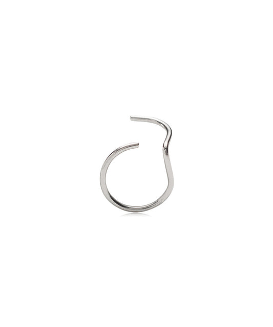 Silver Nose Ring – Left Nostril