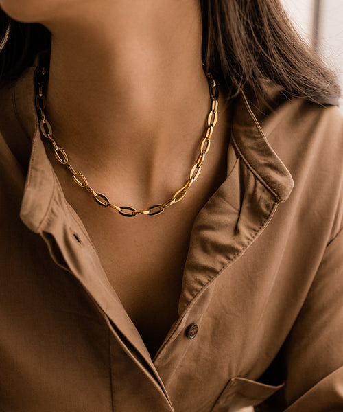 Gold Grand Link 7.3mm Necklace