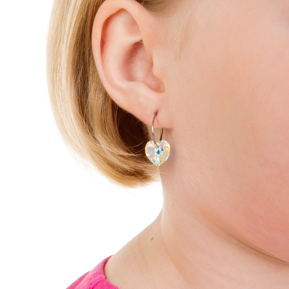 Blomdahl 10mm rainbow sleeper hypoallergenic  childrens earrings medical sensitive skin friendly nickel free