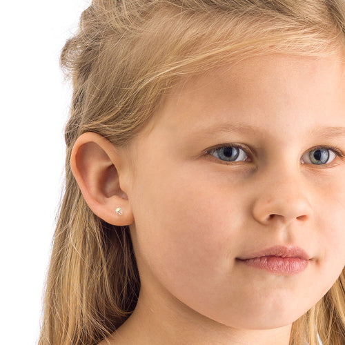 Blomdahl B 15 0103 02F_ medical plastic 4mm Rainbow earrings swarovski nickel free hypoallergenic children medical sensitive skin friendly nickel free