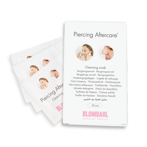 Blomdahl Piercing Aftercare swabs for caring after piercing medical sensitive skin friendly nickel free