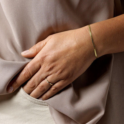 Gold Plain 2.5mm Bracelet