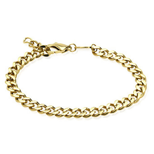 Gold Grand Curb 6.5mm Bracelet
