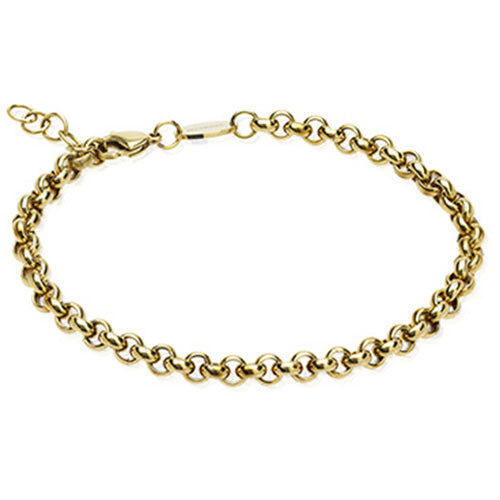 Gold Box Chain 5mm Bracelet
