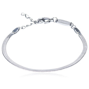 Silver Plain 2.5mm Bracelet