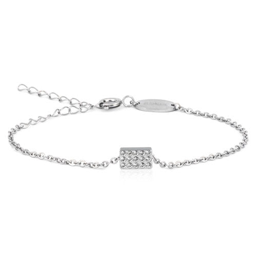 Silver Brilliance Oblong bracelet