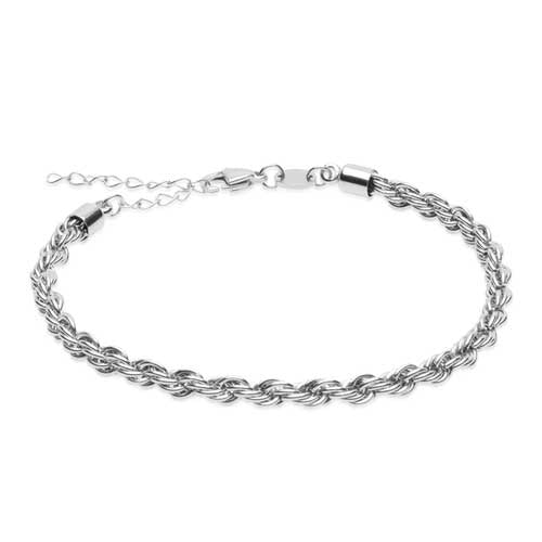 Silver Grand Twist 3.9mm Bracelet