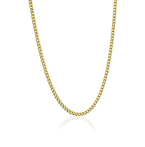 Gold Curb Link 4.4mm Necklace