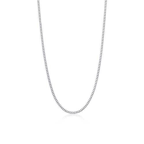 Silver Micro Curb Link 2.25mm Necklace