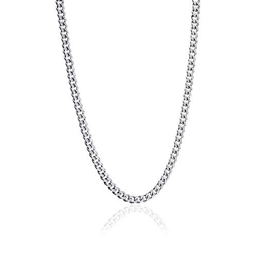 Silver Grand Curb Link 6.5mm Necklace (48-52cm)