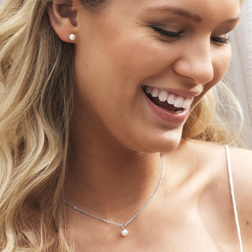 White Pearl 6mm Pendant